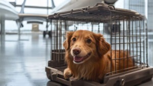 Pies przewożony do USA